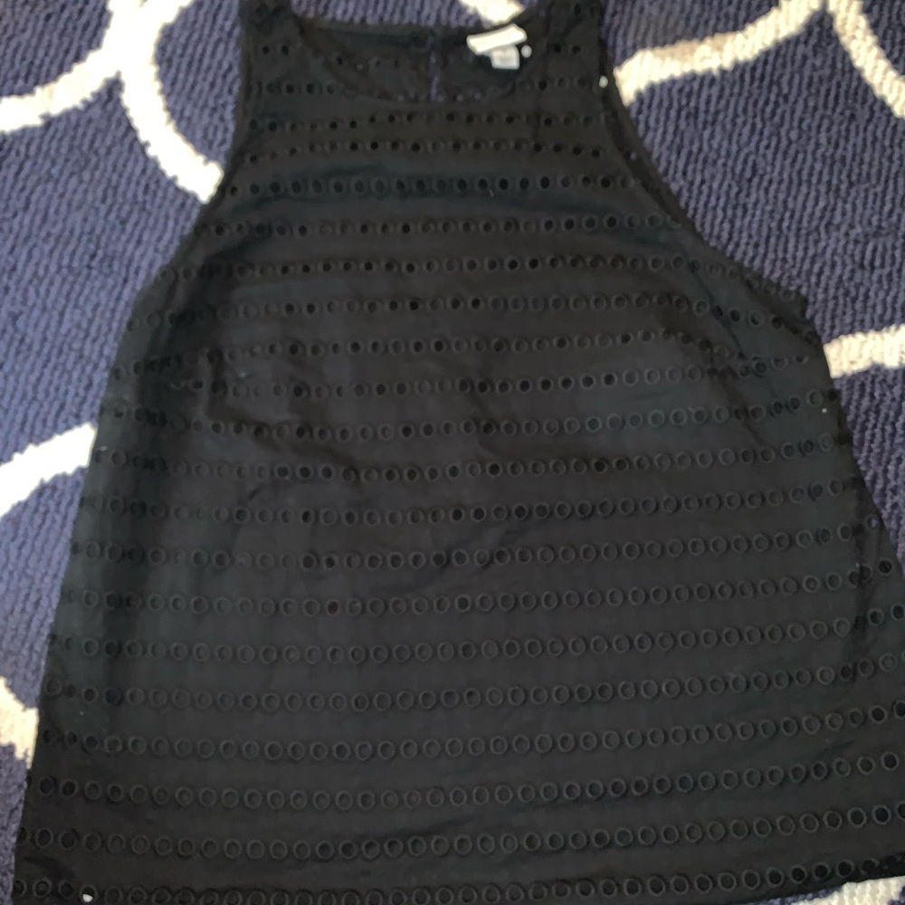 Cute lightweight black tank to dress up or down!!